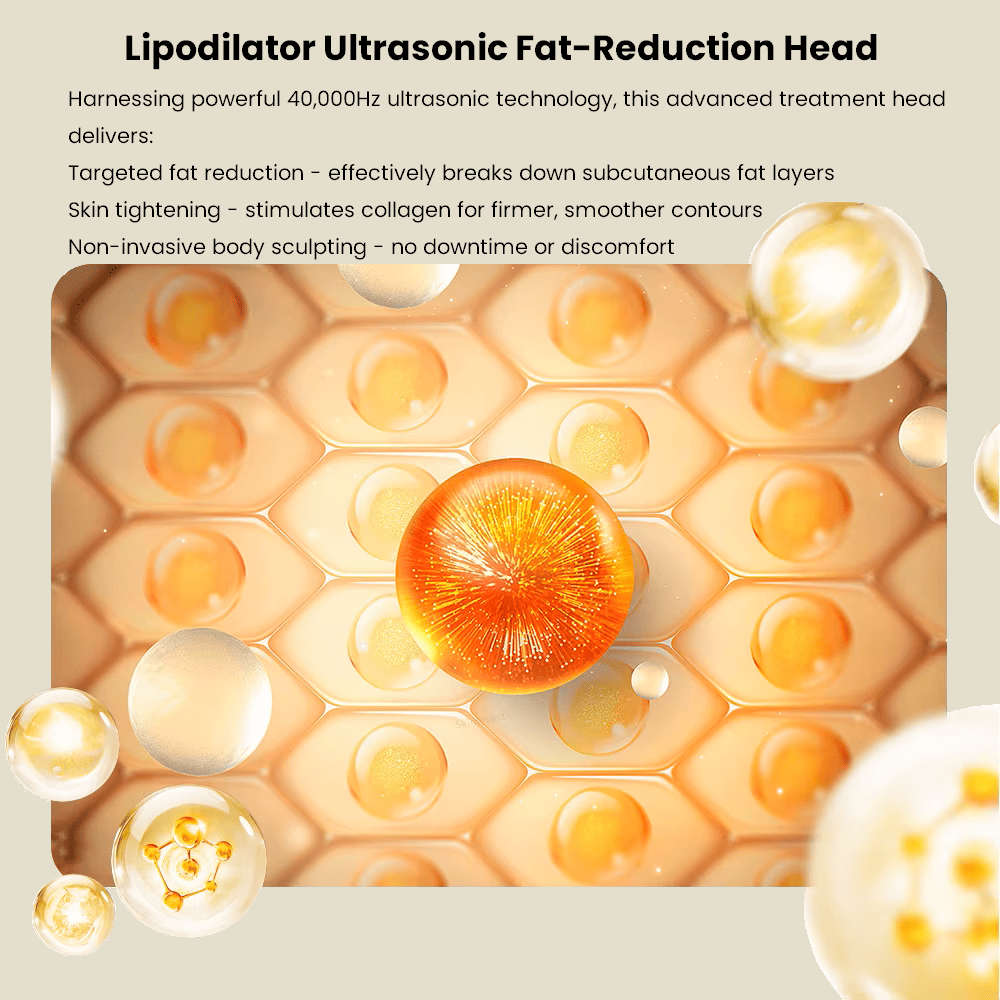 40 kHz ultrasonic cavitation attachment - destroys fat and tightens skin without surgery