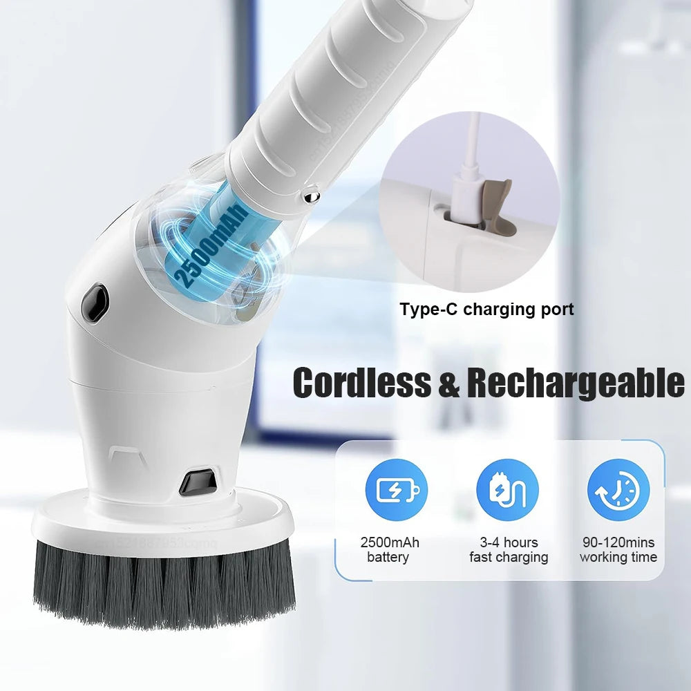 USB-C charging a cordless electric brush