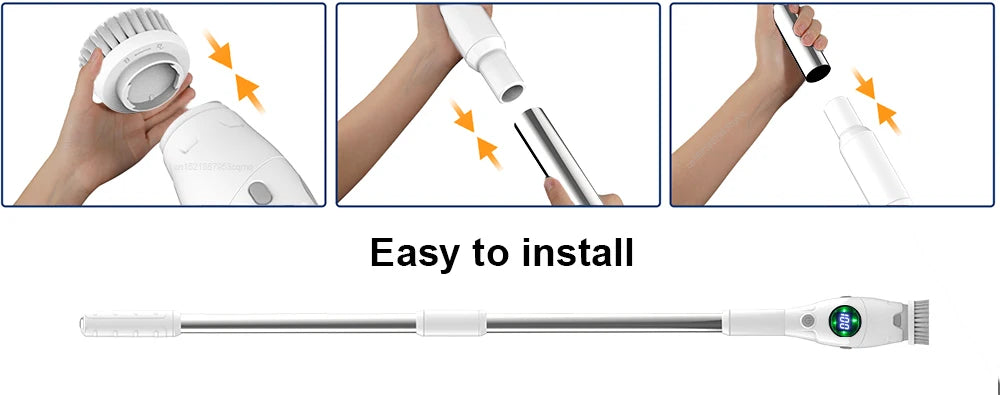 Easy to install the lectric Cleaning Brush