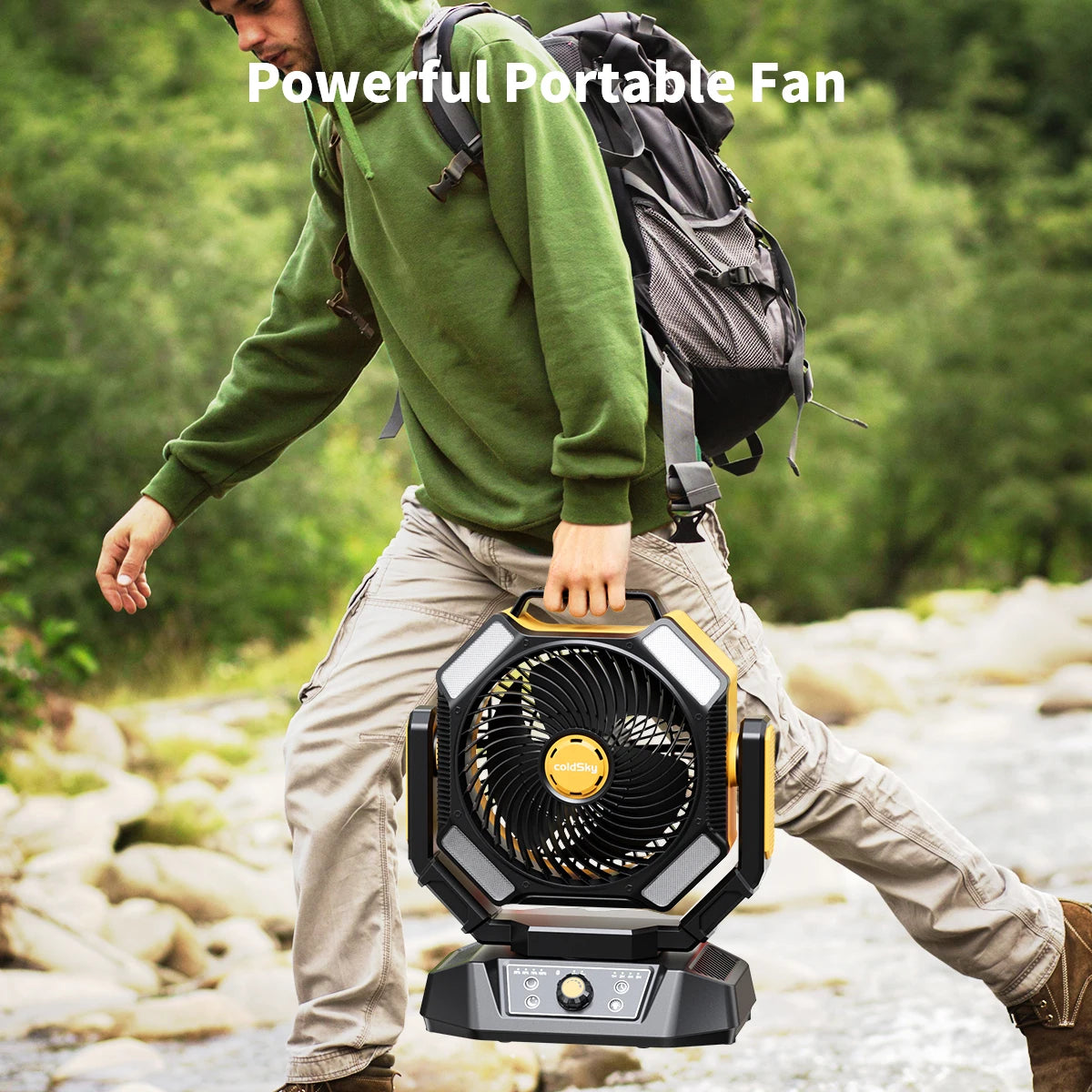 Travel fan with remote for easy control