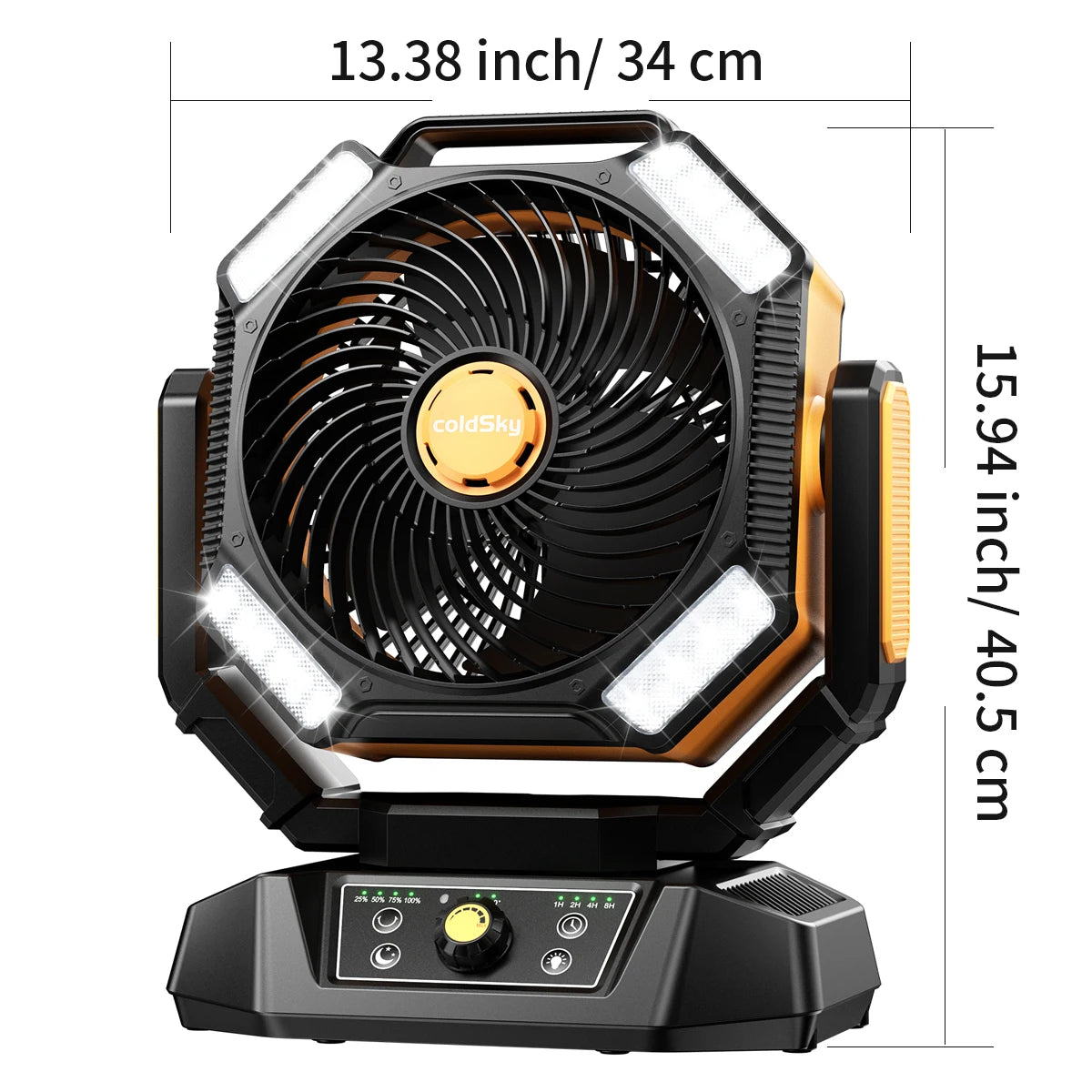 Silent portable fan for office desk use