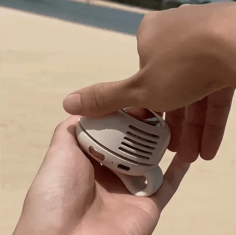 360° rotating mini fan - cool any angle without moving the clip!