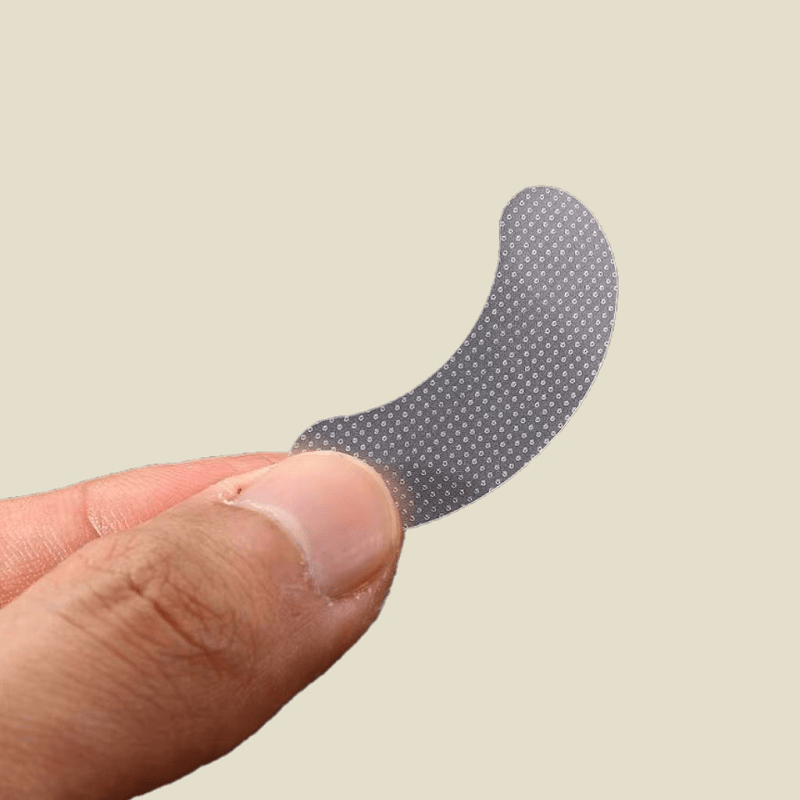 Long Anti-Wrinkle Strips along smile lines and neck – visibly firm sagging skin for a youthful look