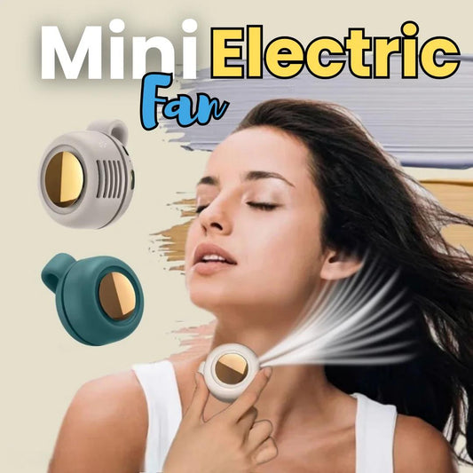 Mini clip fan - silent <25dB airflow, 5100RPM for office/outdoor use