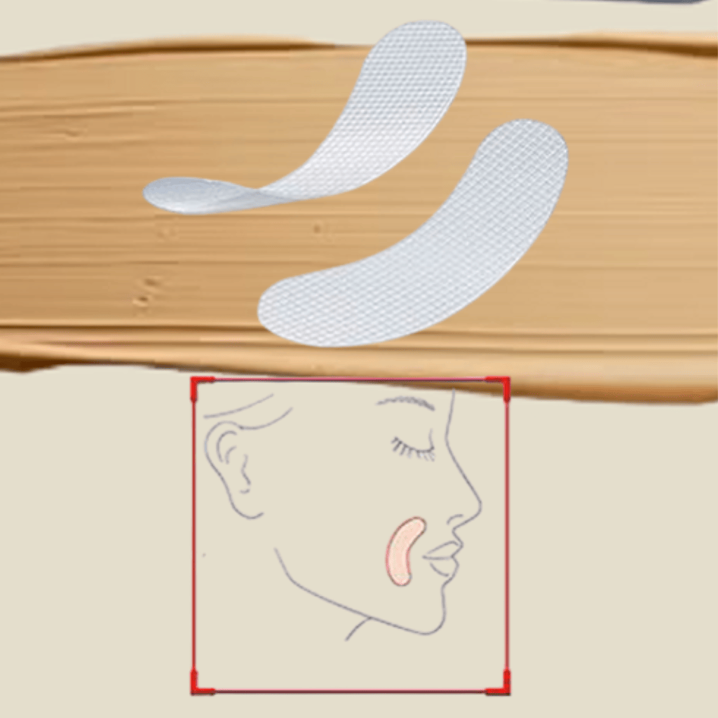 Face map guide: Where to apply AURAICORE Anti-Wrinkle Patches on forehead, eyes, and mouth for best results