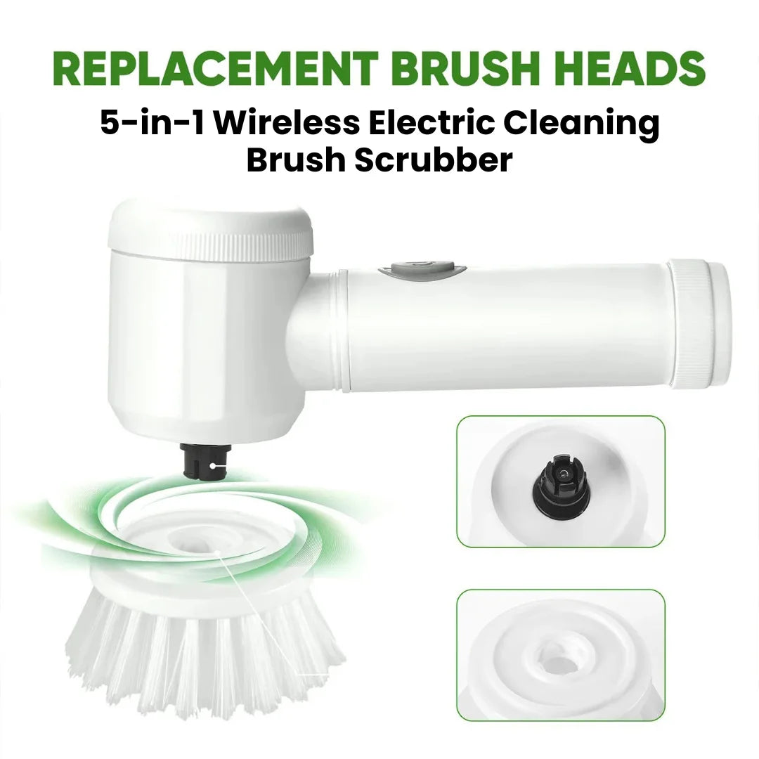 White electric brush with sponge head on countertop