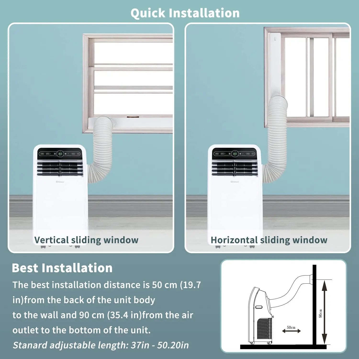 Portable Air Conditioner: quick installation