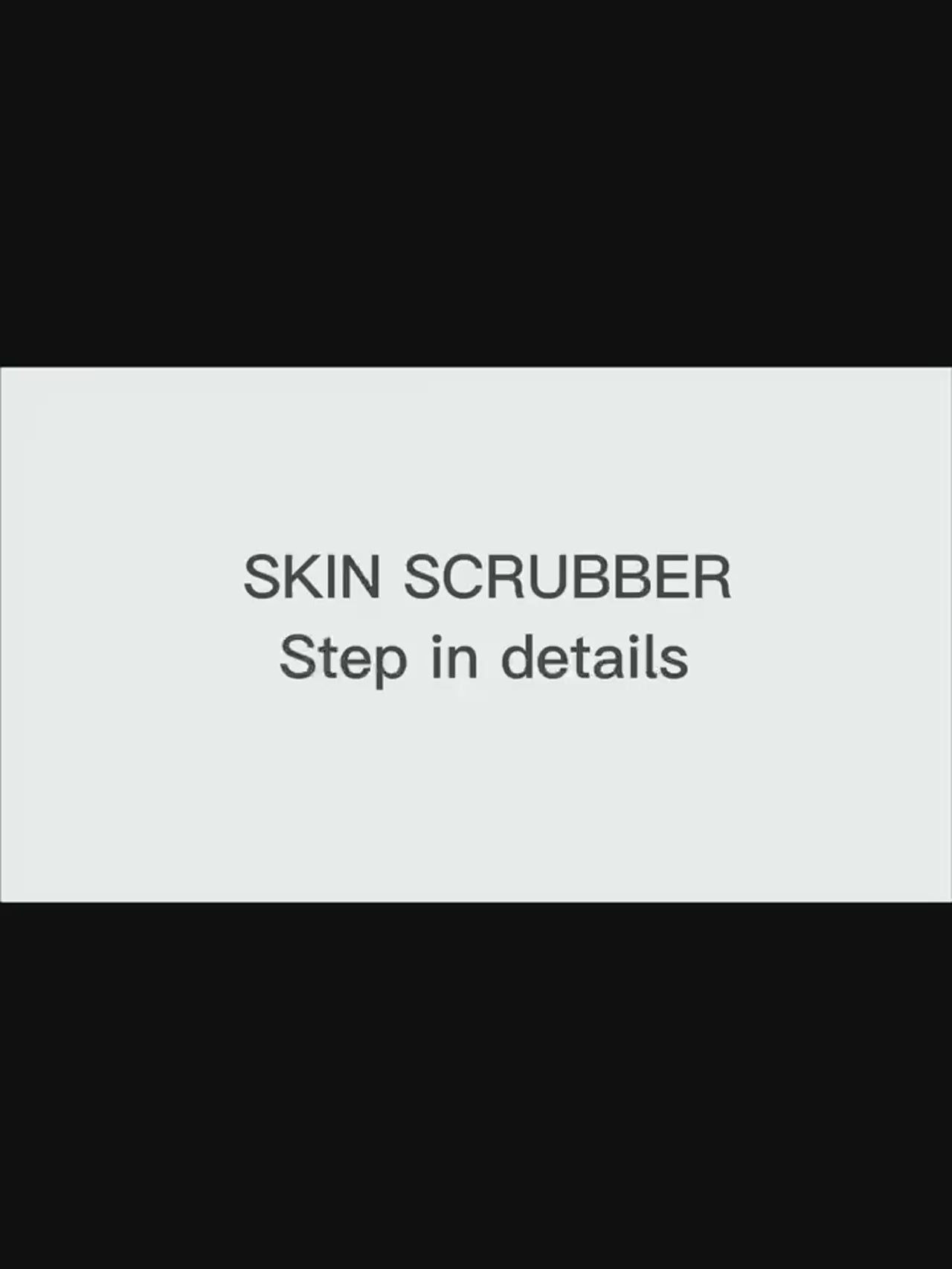 Video: Close-up of skin scrubber gliding over face in cleansing mode, removing impurities with ultrasonic vibrations